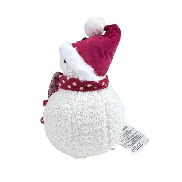 Pottery Barn Cozy- Arlene Snowman-Shaped Pillow Christmas Winter New with Tags - Picture 3 of 6